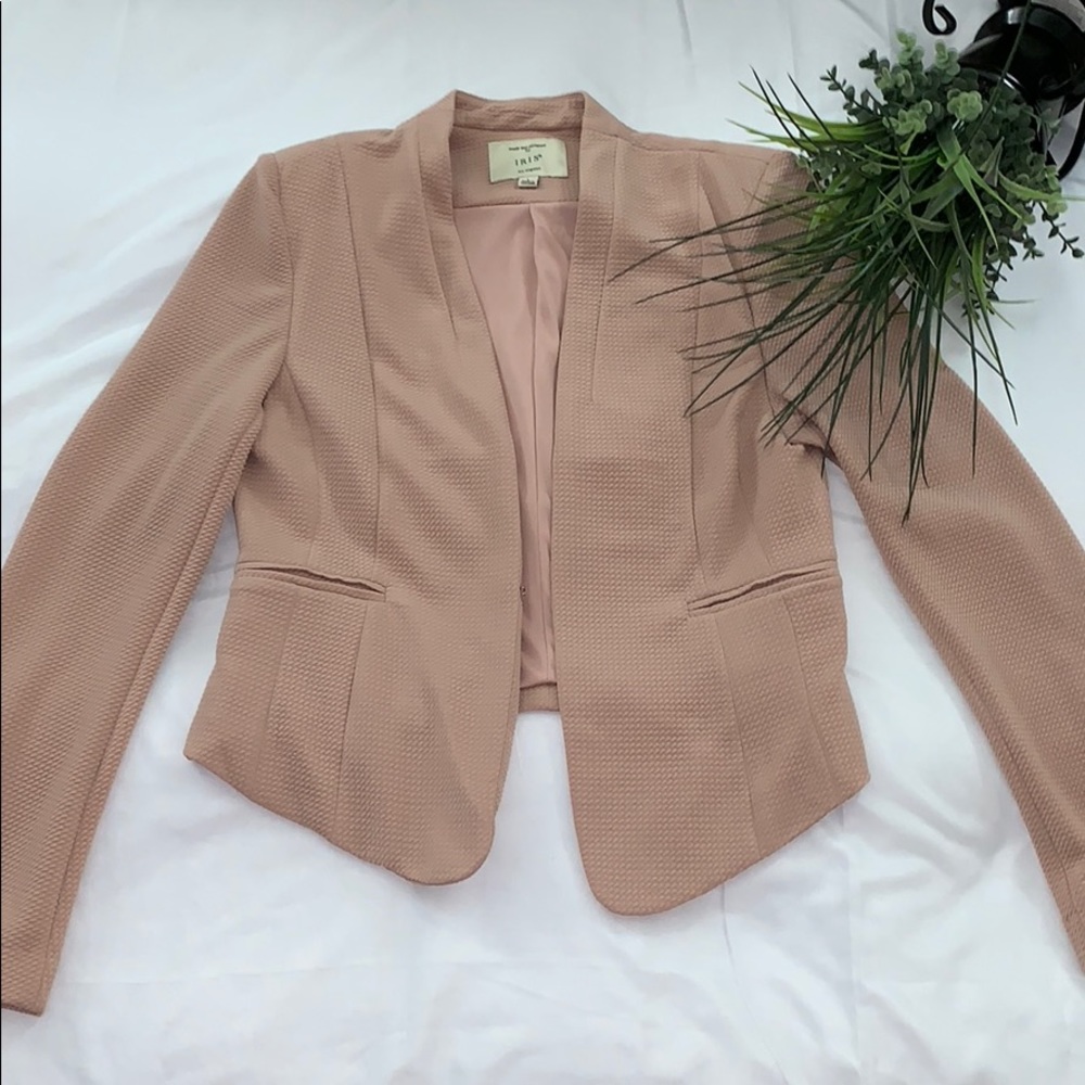 Beige blazer jacket